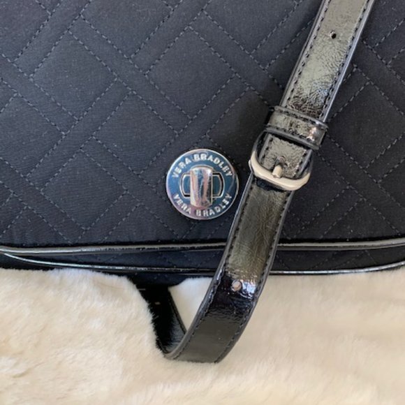 Black Vera Bradley Microfiber Bag - Picture 3 of 14